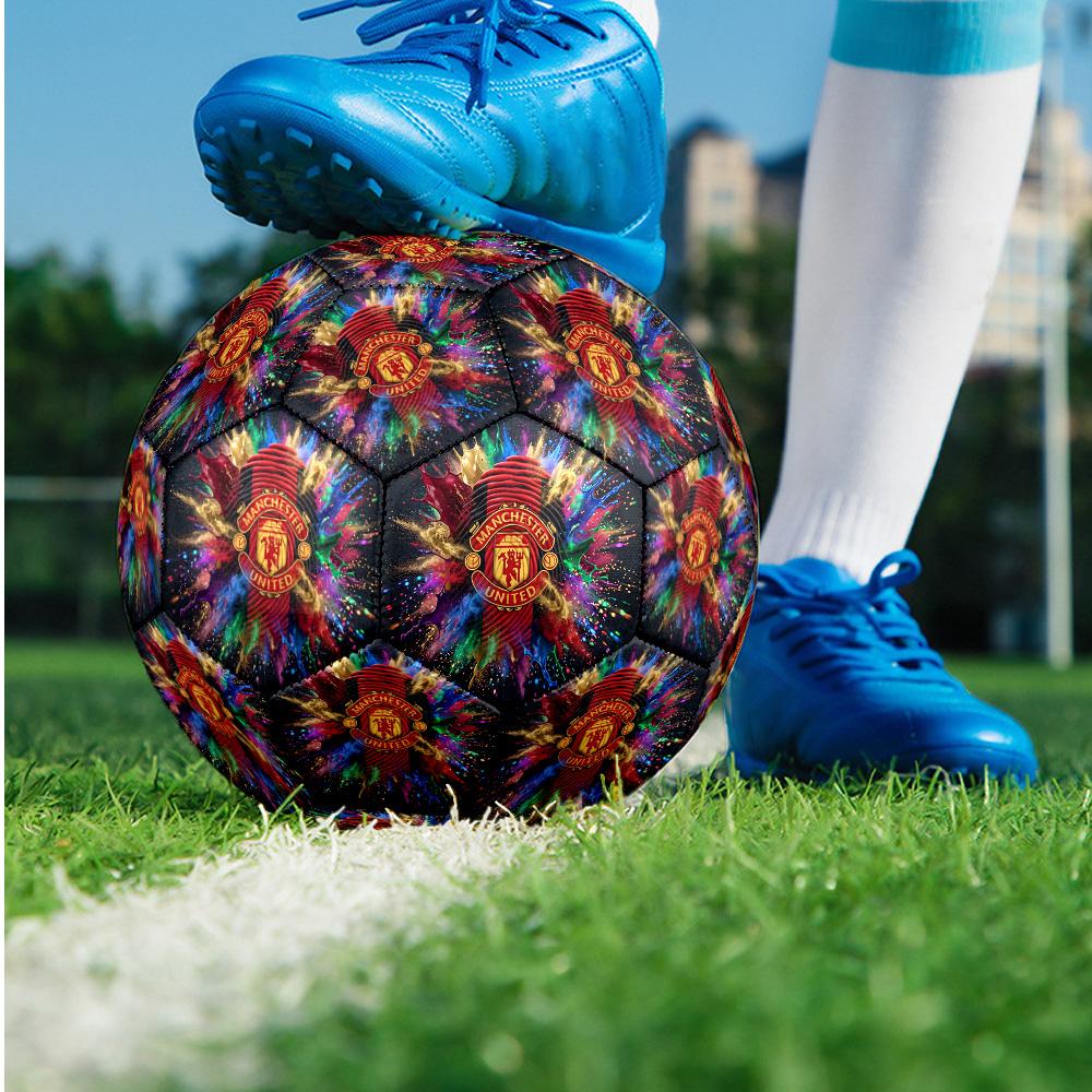 Manchester United Theme soccer ball Size 5 Soccer Ball Soft Touch Professional Training Football for Outdoor Sports