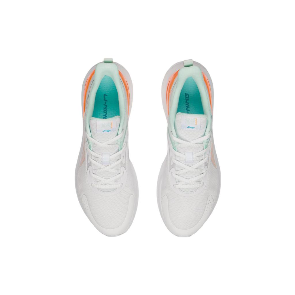New LiNing YueYing Element Cushioned Slip Resistant Abrasion Resistant Low Top Running Shoes Men's White ARHS009-7