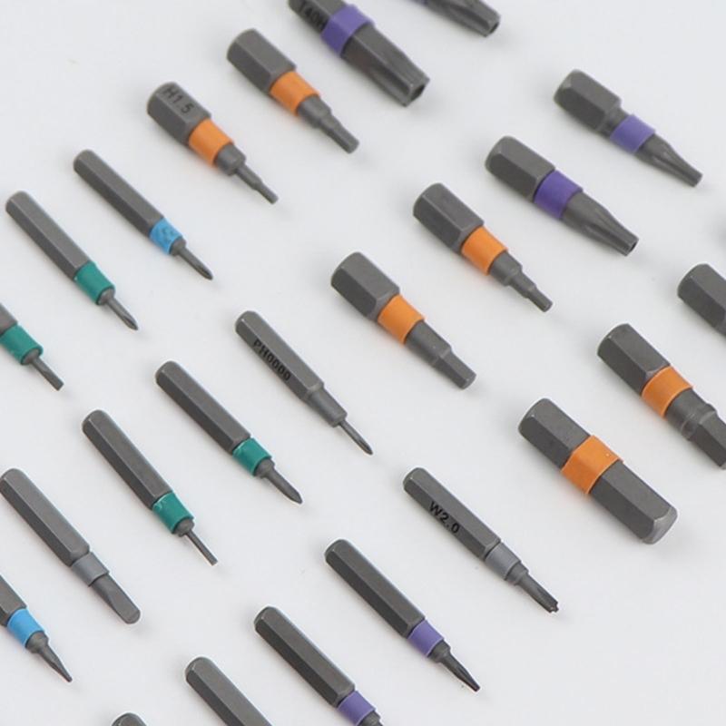 Compacts ratchets Tool Kit Featuring 50 Magnetic And Bidirectional ratchets System For Efficient Screw Driving In Tight