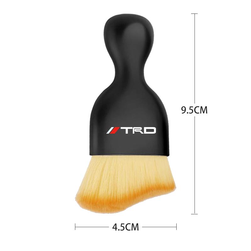 Car Interior Cleaning Soft Brush Dust Remover Auto Accessories for Toyota GR TRD Yaris Hilux Corolla Prius Avensis Emblem Auris Rav4