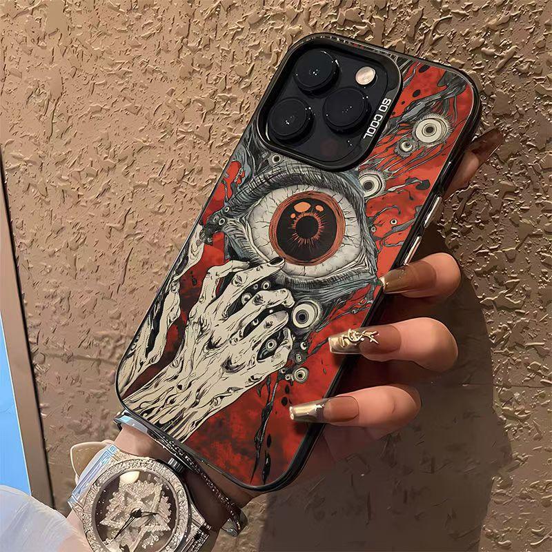 Devil Eyes Pattern Phone Case For iPhone 17 16 Pro Max 15 14 13 12 11 XS X XR 7 8 Plus 16E 17 Shockproof Bumper Protection Cover