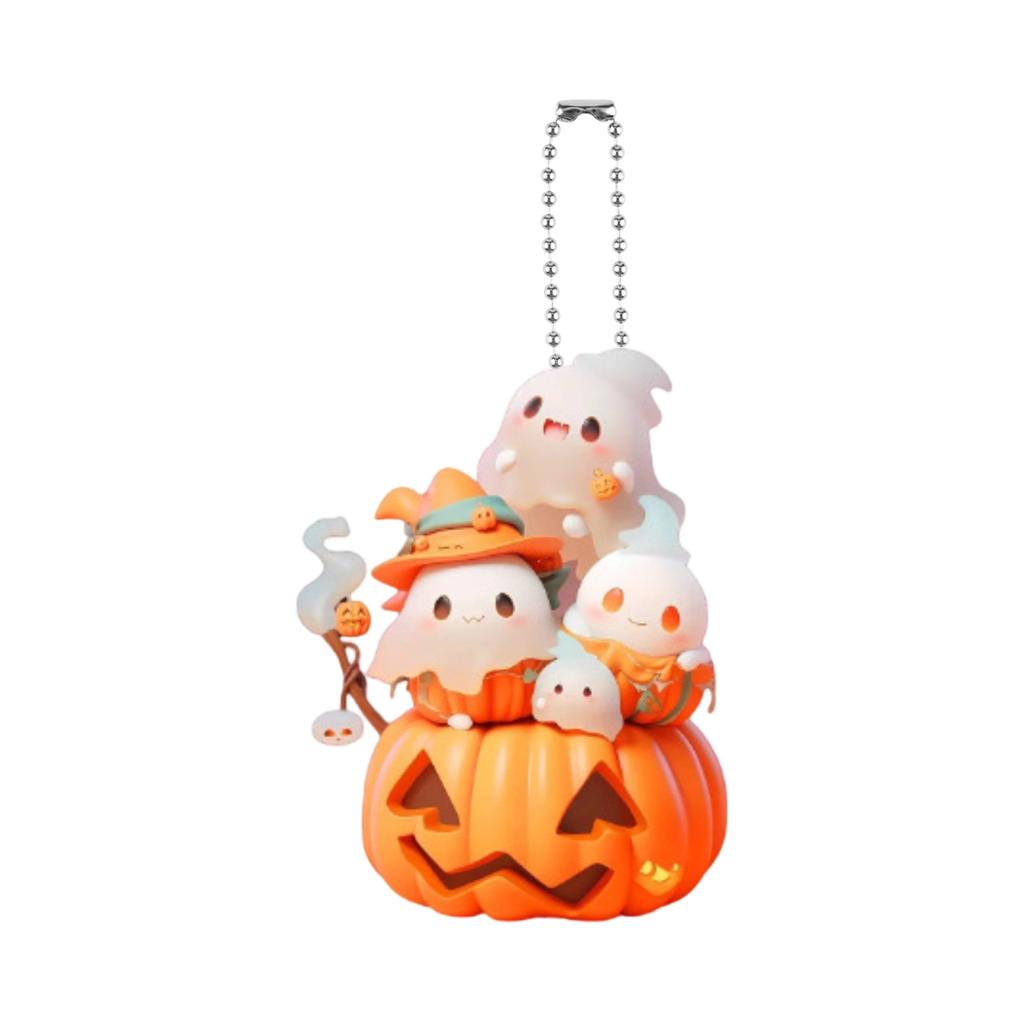 2D Akrylový Halloweenský Kreativní Přívěsek na Auto s Dýní, Klíčenka, Závěs na Batoh