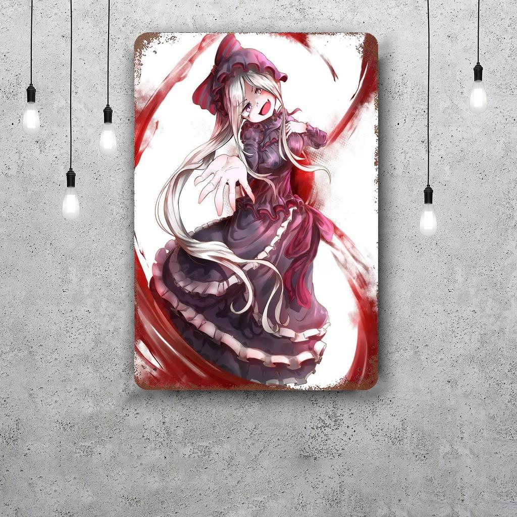 shalltear bloodfallen Decor Vintage Metal Signs Tin Signs Captain Poster Decor for Bar Pub Club Man Cave Wall Decoration