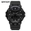 Sanda Luminous Unisex Multifunctional Casual Electronic Watch