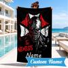 Custom Name Resident Umbrella Corporation Beach Towel Microfiber Beach Towel, Lightweight and Quick-Dry, for Summer Travel, Swimming Pool Gift