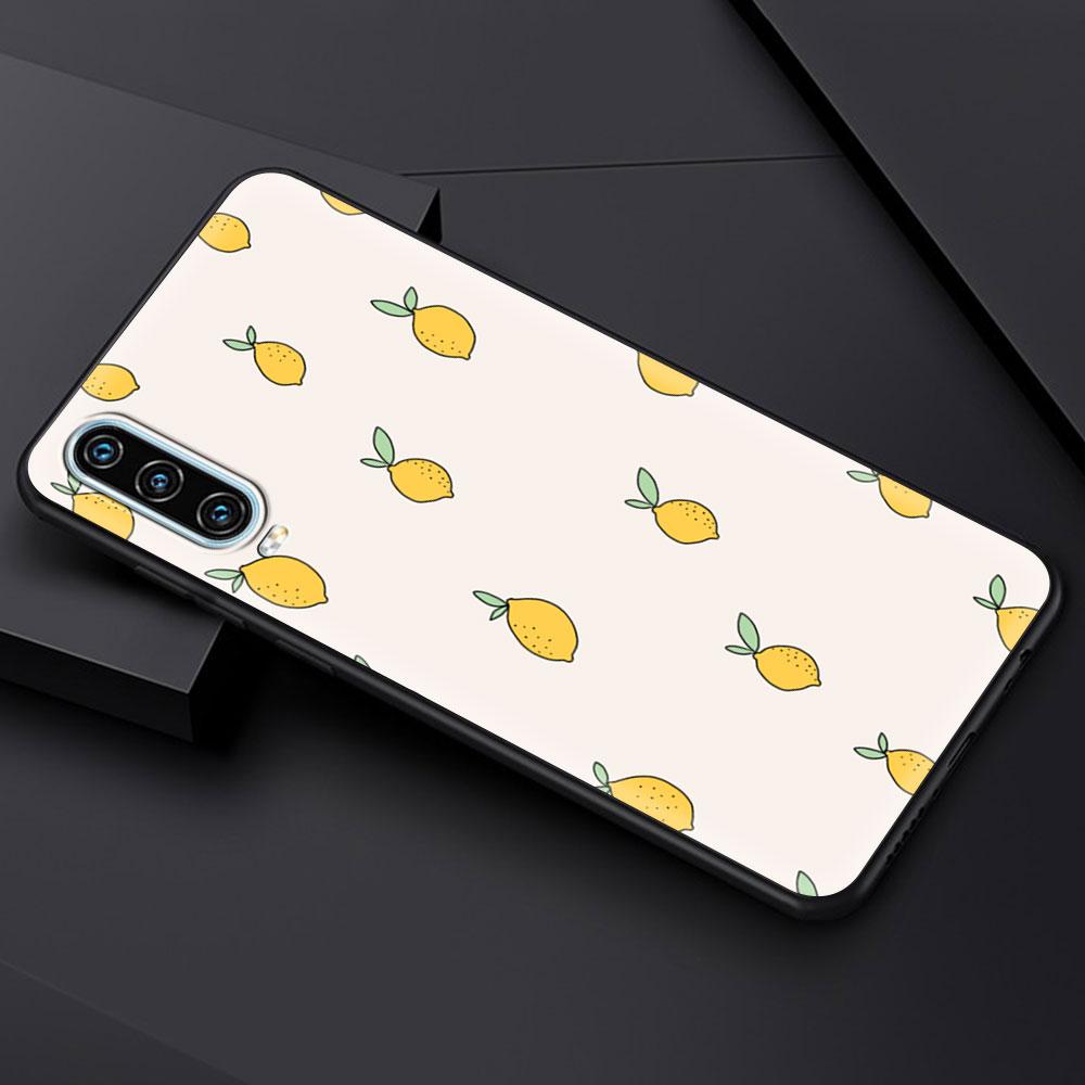 Mediterranean Lemon Soft Phone Case For Huawei P30 Lite P50 Pro P20 P40 Lite E P Smart Z 2021 Y6 Y7 Y9 2019 Y6p Y9s Y7a Cover