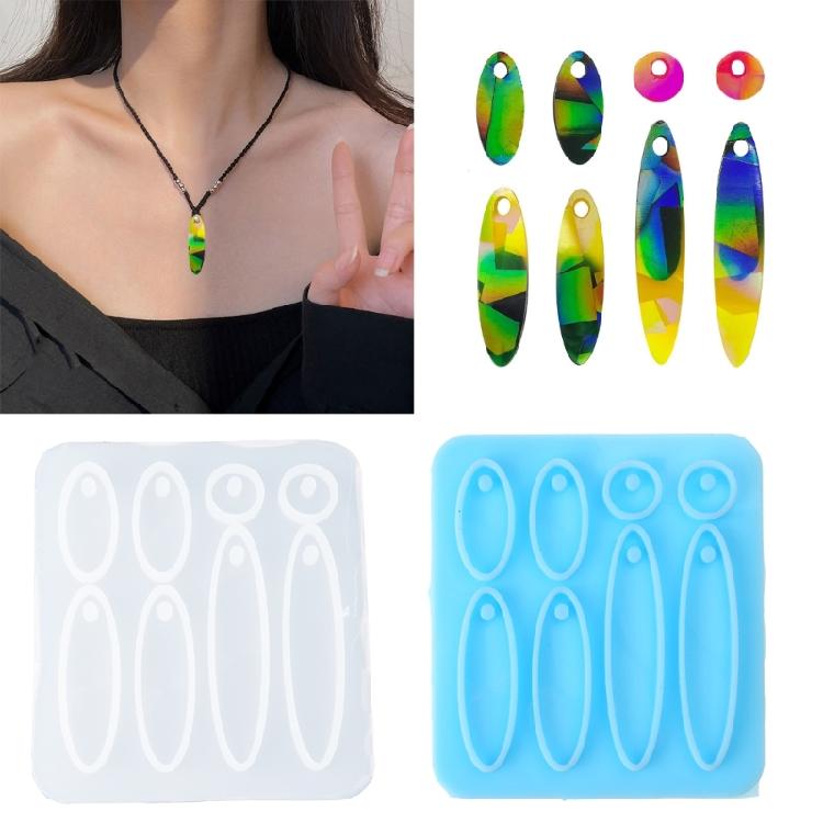 Earring Molds with Holes Hand-Making Accessories Silicone Material for Earrings
