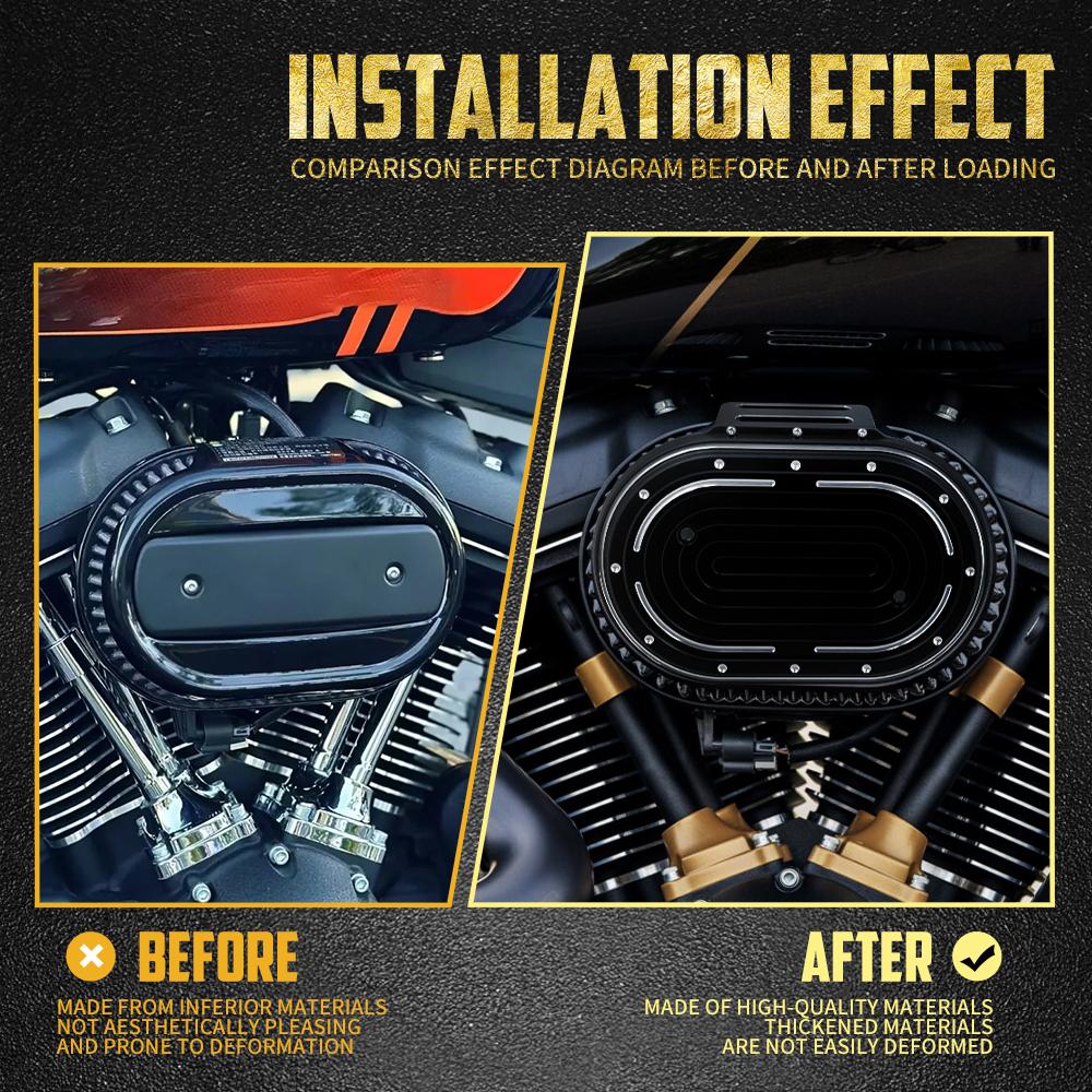 Motorrad Luftfilterkasten Abdeckung Luftfilter Verkleidung Für Harley M8 114 Motor Touring Electra Street Glide 17-Up Softail Breakout FLFB 18-Up