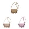 Woven Trendy Crossbody Bag For Women Soft Polyester Material Small Daily Accessory