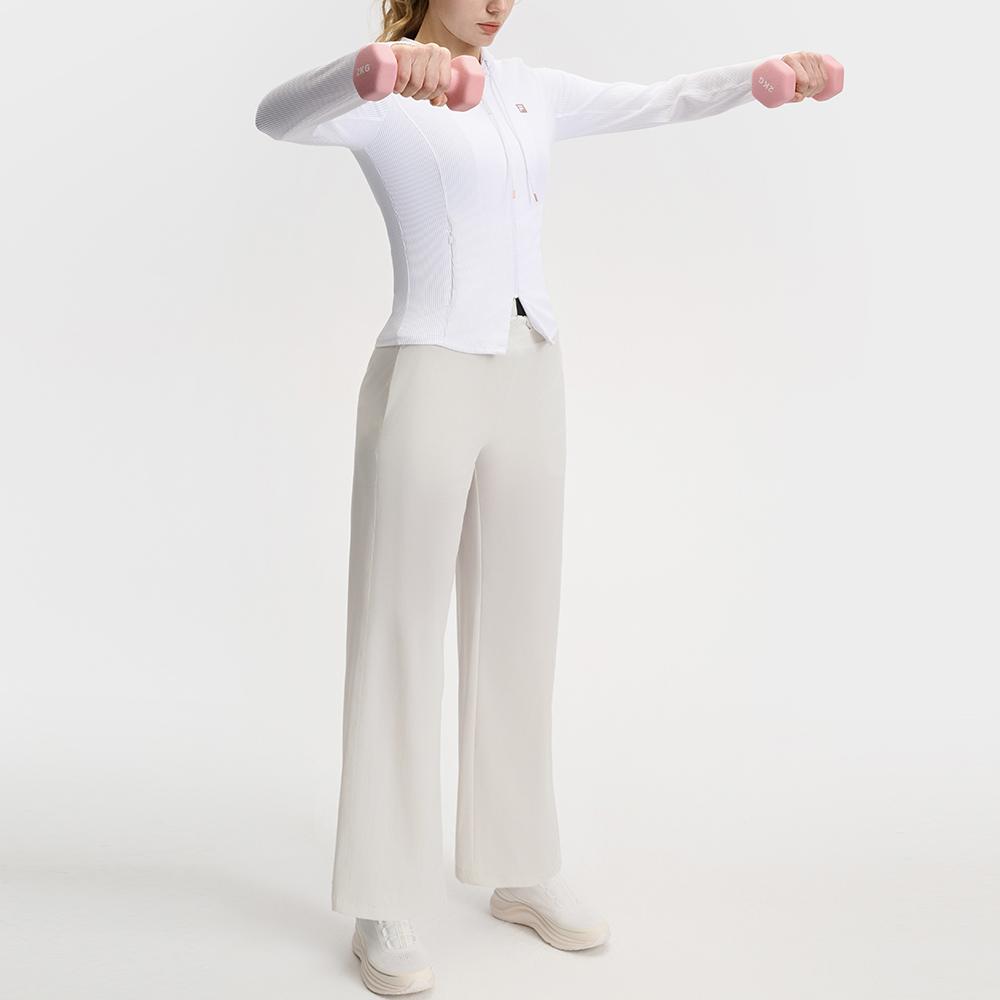 New FILA Fitness Jackets Coats Women's Jade White A11W521501F-WT