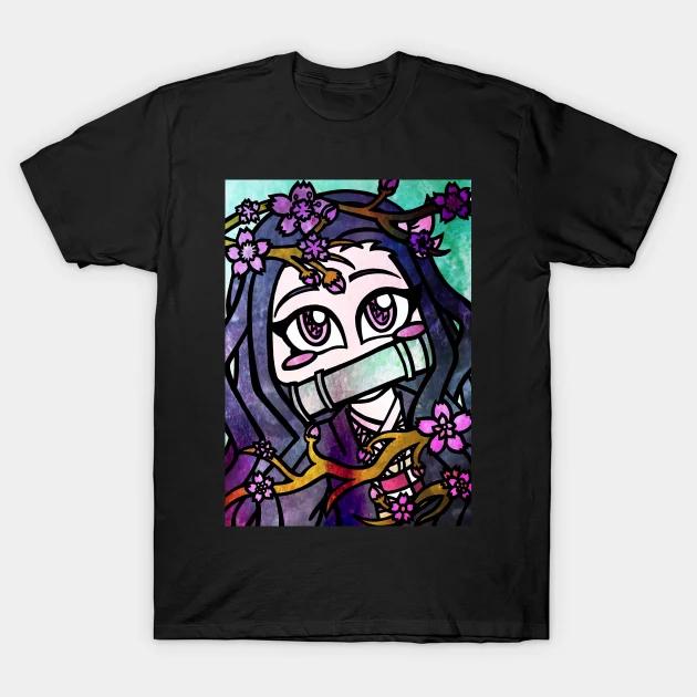 Demon Slayer Daring Duels Animation Derivatives Kamado Tanjirou Printing T-shirt Men's 2025 Summer Fashion Oversized Streetwear