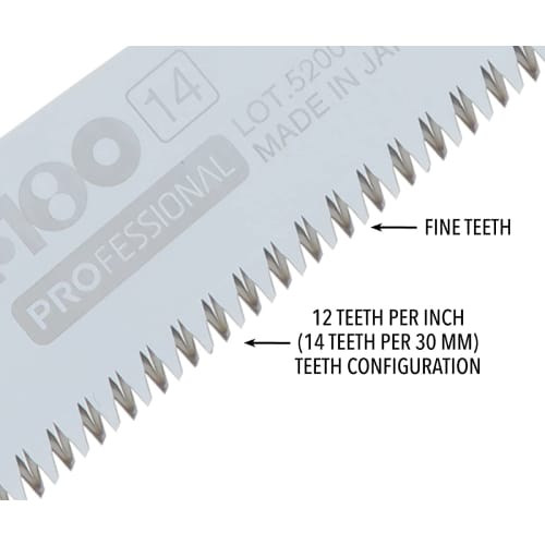 Silky F180 Pruning Saw, Fine Tooth, 180mm, 141-18