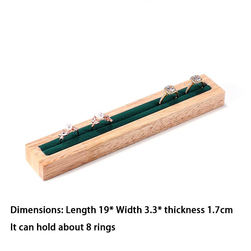 Jewelry Solid Wood Display Tray Set Combination Jewelry Display Rack Ring Earring Jewelry Display Rack Jewelry Organizer Box