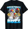 Cat Meme Greetings Huzz Funny Silly Cats T-Shirt