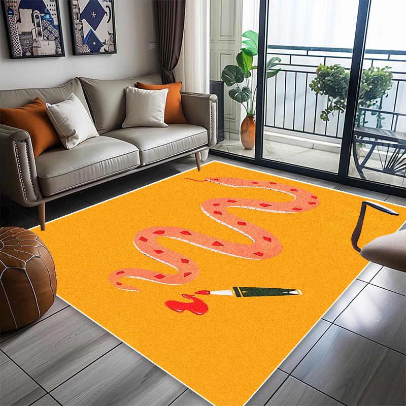 Abstract Animal Carpet Living Room American Style Home Decoration Lint-free Rugs Bedroom Lounge Coffee Tables Non-slip Floor Mat