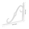 1Set Heavy Duty Wall Mounted Bookshelf Brackets Iron Shelf Supports for Storage Furniture Reinforcement Waterproof Anti-Rust