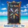 Decorative Artwork Theme Beach Towel Personalized Custom Name & Text Soft Quick Dry Beach Towel for Swimming Travel