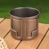 Titan Campingbecher Tasse Tragbar Tourist Outdoor Geschirr Picknick Utensilien Kochgeschirr Küchengeschirr zum Wandern Reisen