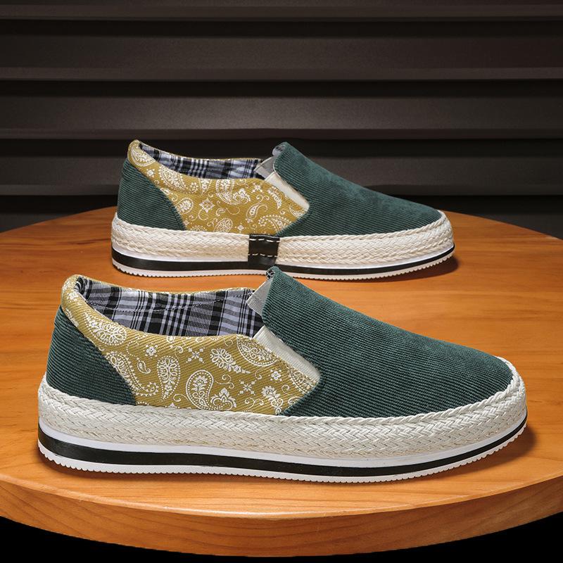 

2025 весна новая молодежная обувь для отдыха с одной педалью вельветовые парусиновые дышащие кроссовки для скейтбординга спортивная универсальная трендовая мужская обувь 44