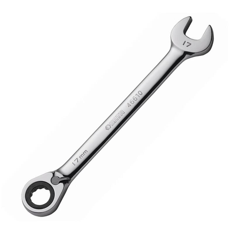 SATA Fully Polished Reversible Ratchet Combination Wrench 21mm