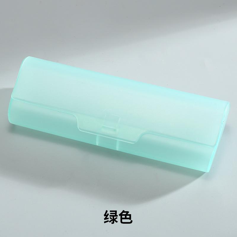 Transparent Eyeglasses Case Portable Plastic Glasses Case Storage Case Wear-Resistant Flip Cover Sunglasses Box For Elderly