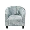 Elastic Full Package Semi-circular Bathtub Small Single Person Sofa Cover, Internet Cafe Coffee Shop Wine Room Print Cover