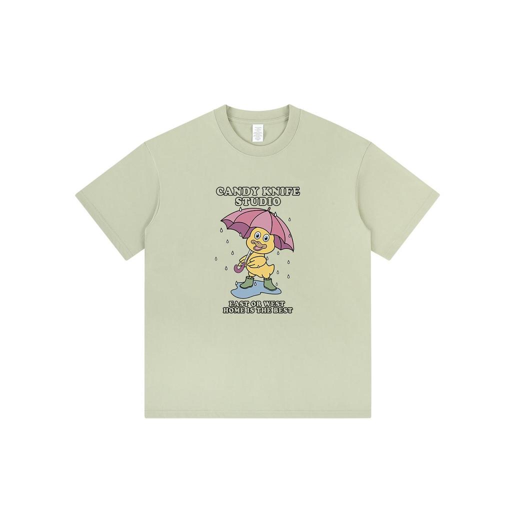 Trendy Cartoon Print Unisex Casual Short Sleeve T-Shirt