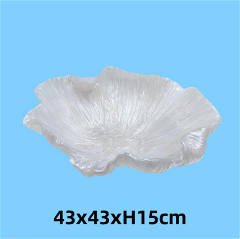 resin Shell fish sharp Sashimi dry Ice Plate Seafood sushi Platter tray Salmon Plate Dry Ice Artistic Conception Dish Tableware
