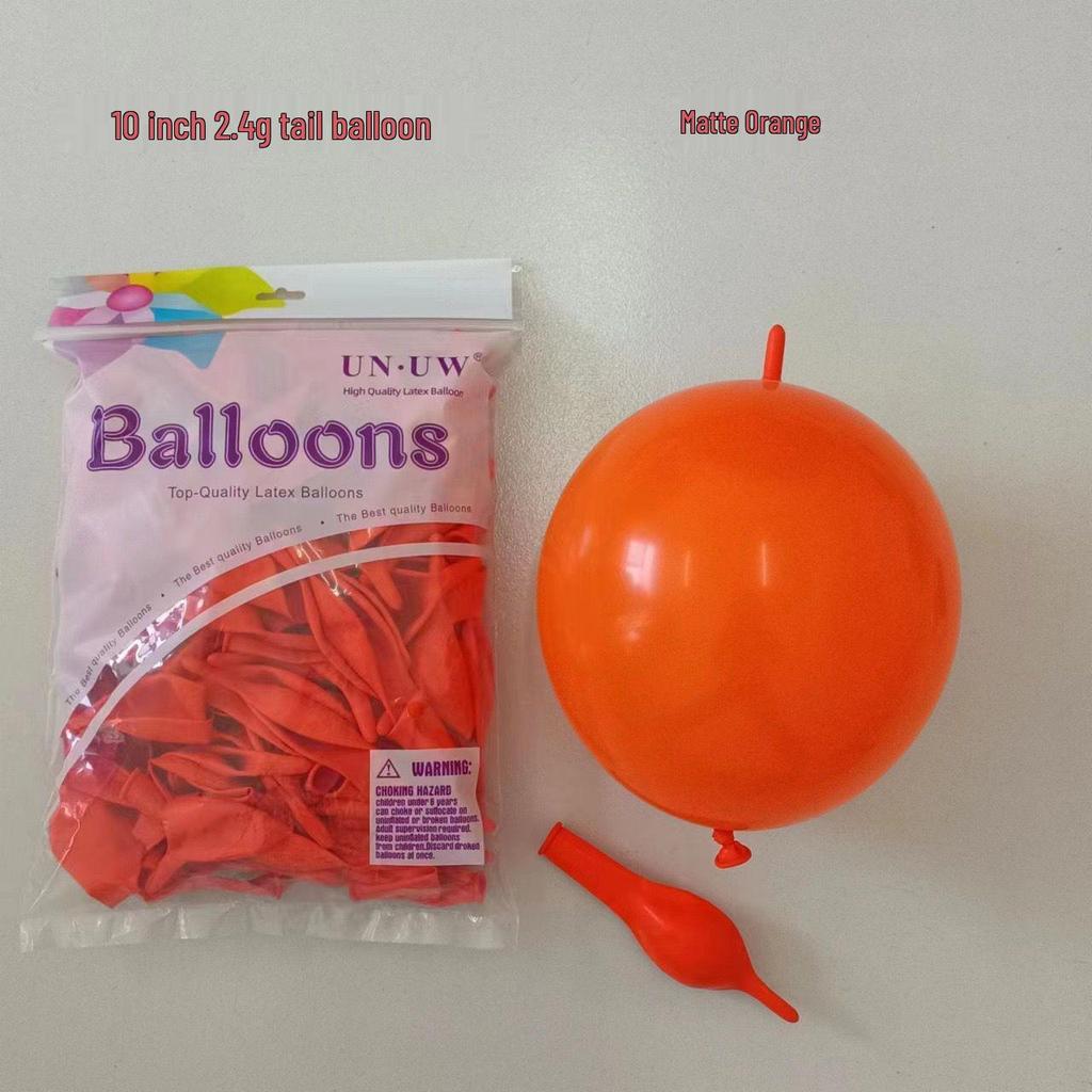 10-Inch Heart-Shaped Tail Balloon for Wedding & Party Decorations