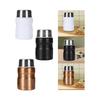 Flask for Hot Cold Food Portable 500ml with Folding Spoon Soup Flask Food Jar for BBQ Camping Cold Drink Ice Cream Lunch