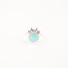Natural Blue Cat's Eye Gemstone 925 Sterling Silver Women Jewelry Handmade Ring RR-67-36