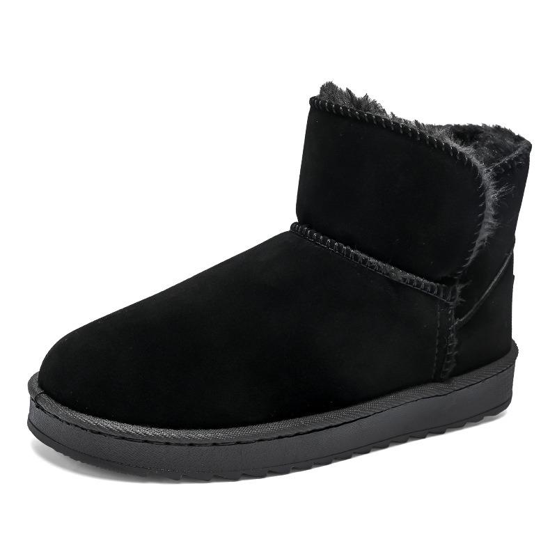 Snow Boots Men's Winter Velvet Warm High-top Cotton Shoes Men's Outdoor Cold-resistant Bread Shoes