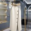 Spring Autumn Women Skirts Fashion Mujer A Line Elegant Simple Sweet Long Skirt