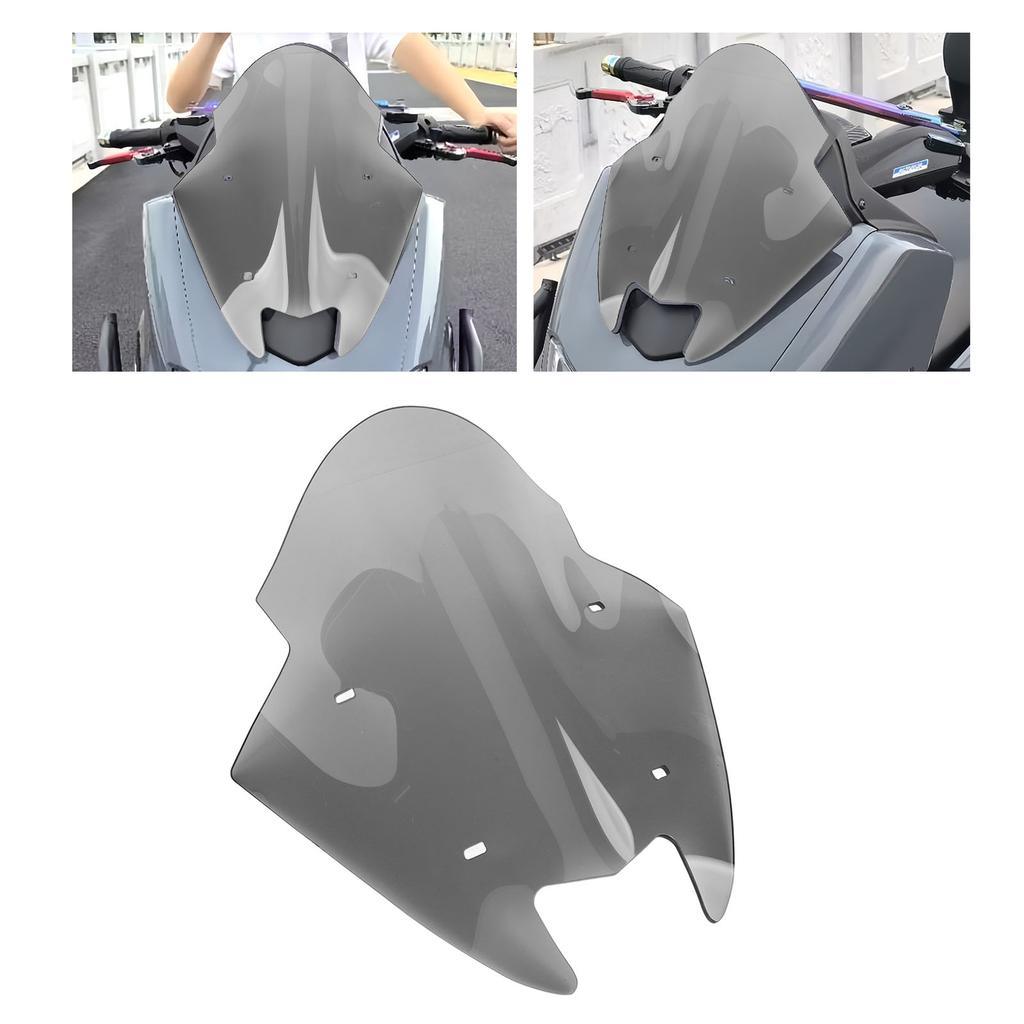 Defletor de Vento à Prova de Choque para Motocicleta Para-brisa Dianteiro Tela Frontal Substituição para NMAX155 2020 a 2024