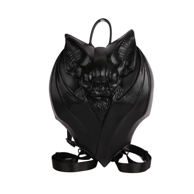 Sieviešu 3D sikspārnis Hallowīna pleca mugursoma