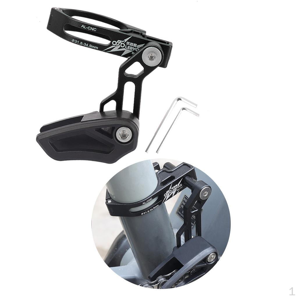 

Aluminium Alloy Chain Guide Chainring Guard, Bottom Bracket Accessory Universal black