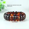 Myanmar Red Blood Vein Amber Hand String Unisex Resin Honey Brown Wax
