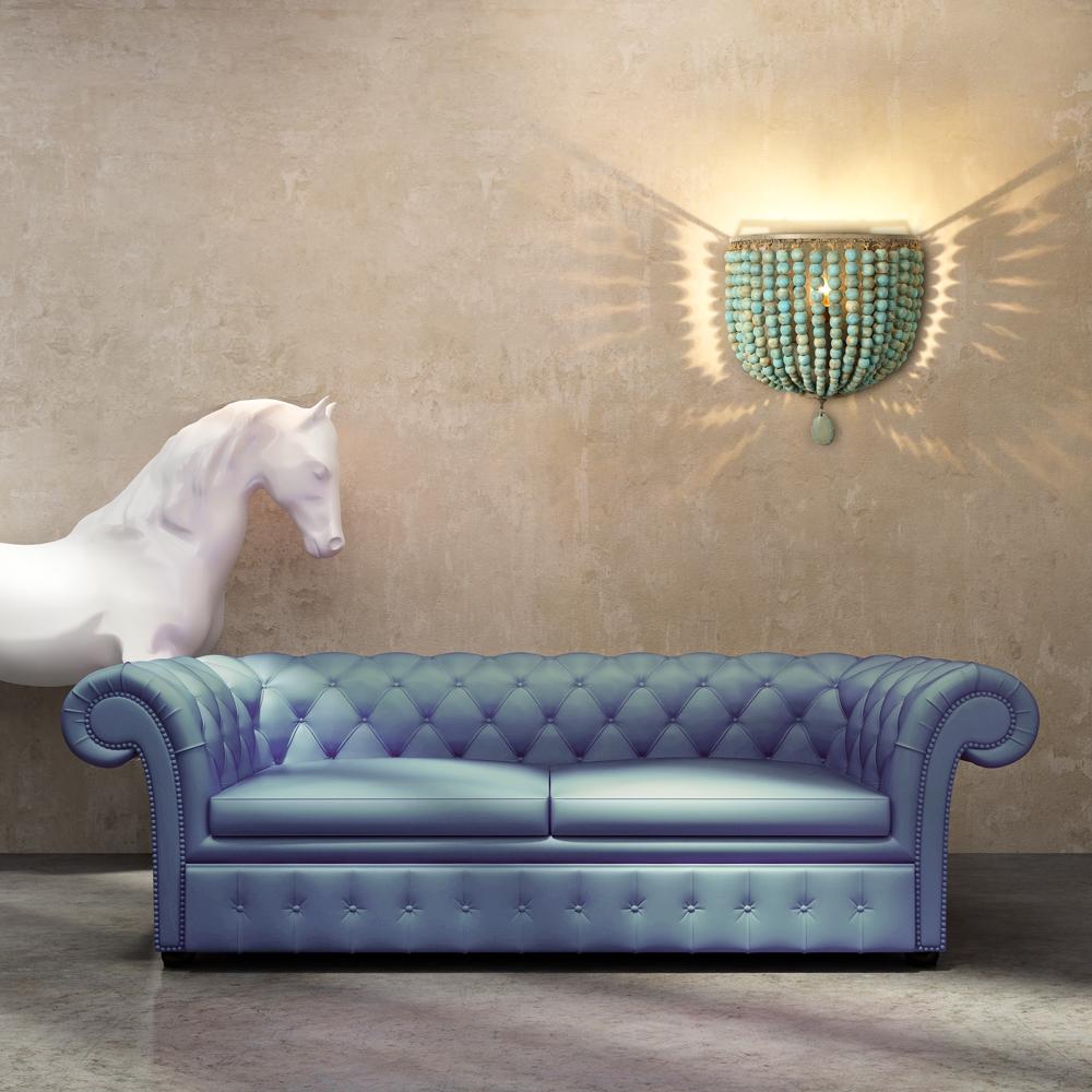 European-Style Retro Wooden Bead Wall Lamp E27/E26 Bedroom Bedside Loft Corridor Porch Cafe Lighting Wall Lamp