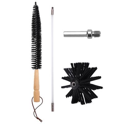 Flue Sweeping Brush & Rod Kit Dryer Vent Cleaner Kit Chimney Cleaning Brush Dryer Duct Cleaner Use with Or Without A Power Drill