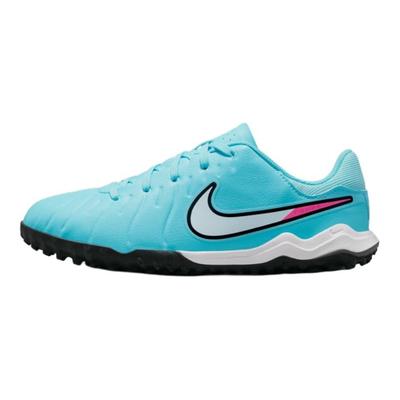 Zapatillas de Fútbol Sala Tiempo Legend 10 Academy TF GS Prism Pack para Niños Verde Azulado Copa Blanco DV4351-401