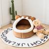Winter Dog Bed Self Warming Puppy House Cozy Cat Sleeping Tent Cave Beds Indoor Kitten Nest for Small Medium Dogs Cats