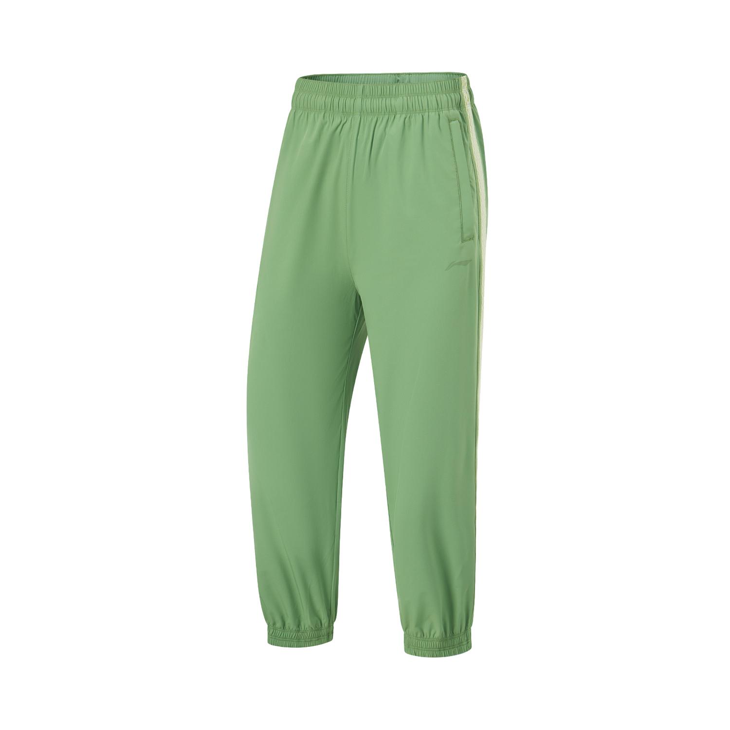 

Li-Ning Minimalist Casual Versatile Sports Long Pants Women bottoms Stone-Platform-Green AYKU552-2 S