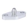 Two-Bolt Oil Feed Flange Adapter AN4 Aluminum Fitting with Silver Finish, Gasket and Bolts for T3 T3/ T04 Replacement and Service Work Part Hardware