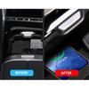 15W Car Wireless Charging Pad for Mercedes Benz S Class W223 500 2021~2024 2025 2025 Phone Fast Charger Tray Plate Accessories