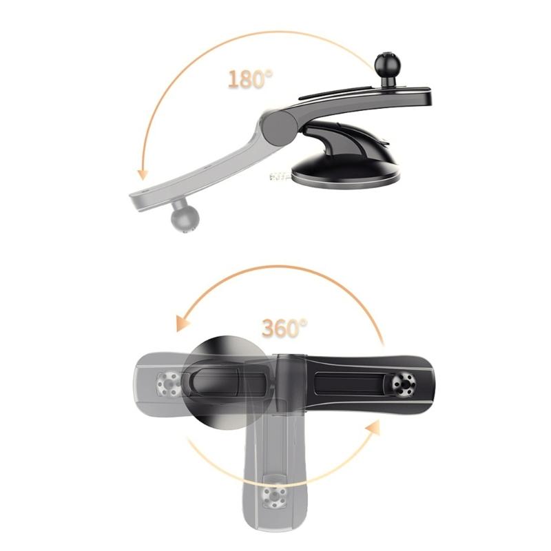 Flexible Innovative Cellphone Stand Bracket For Car Trucks SUVs Dashboard Windshield Mount With Adjustable Viewing Angle