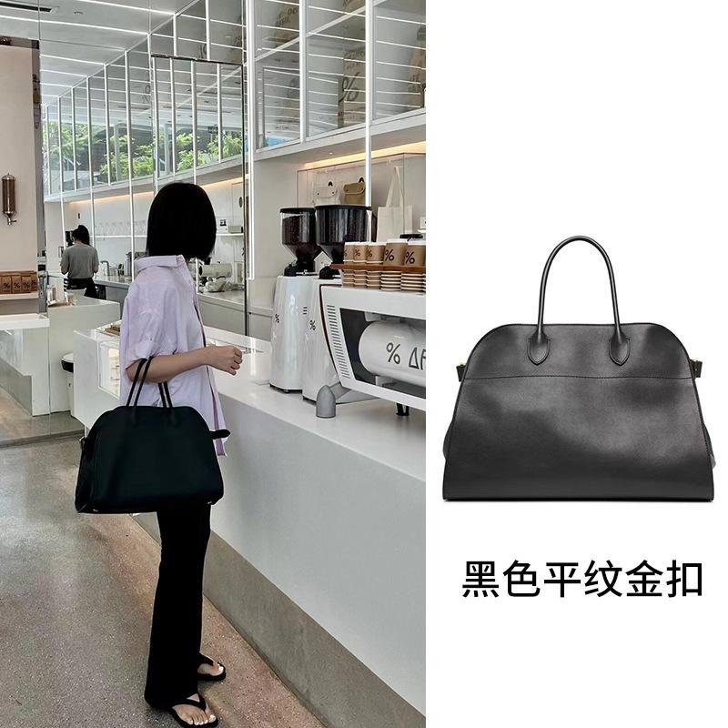 THE * ROW star with the same Margaux 15 inch handbag old money wind tote bag leather big bag suede bag