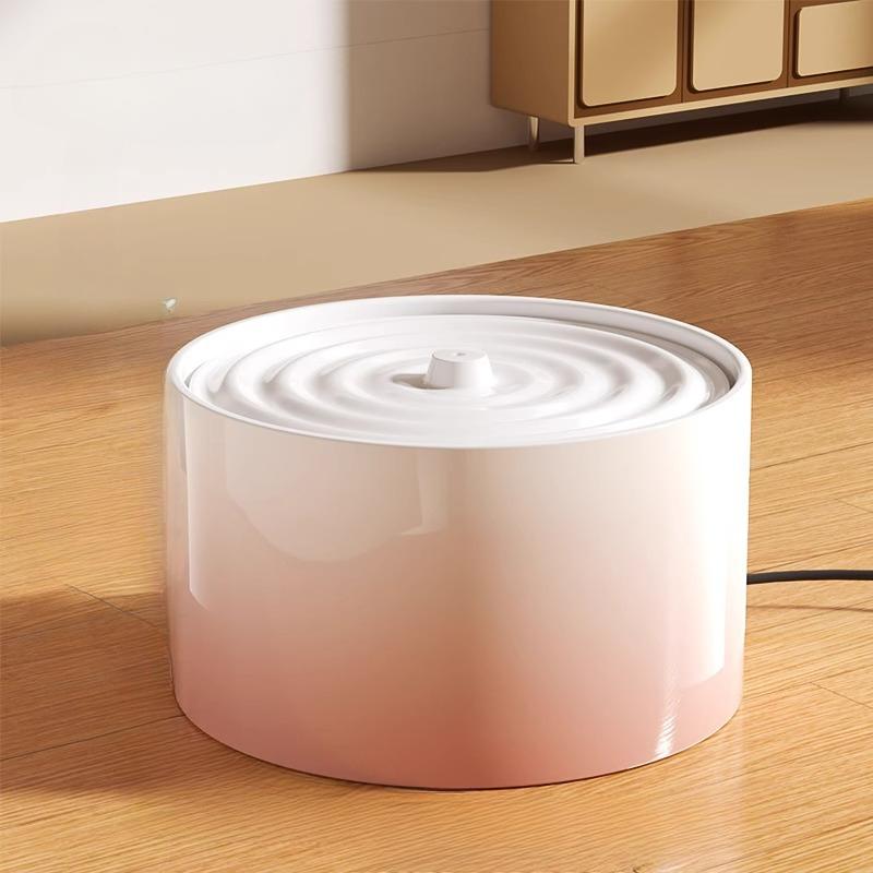 Automatischer Zirkulations-Wasserspender aus Keramik für Katzen und Hunde, Trinkwasserbrunnen für Katzen, Futternapf für Hunde, Wasserbecken für Katzen