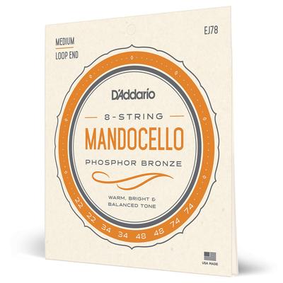 Mandocello Strings Phosphor Bronze EJ78 D'Addario .022-.074 []