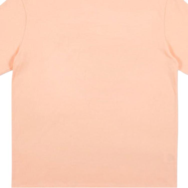 Palace Cd T-Shirt Peach Letter Disc Print Short Sleeve T-Shirt Unisex T-Shirts Pink PAL-SS18-021
