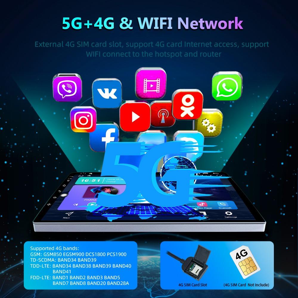 9inch 10inch Car Radio Android Auto Carplay Car Stereo Multimedia Player Universal WIFI GPS Autoradio Car Intelligent Systems